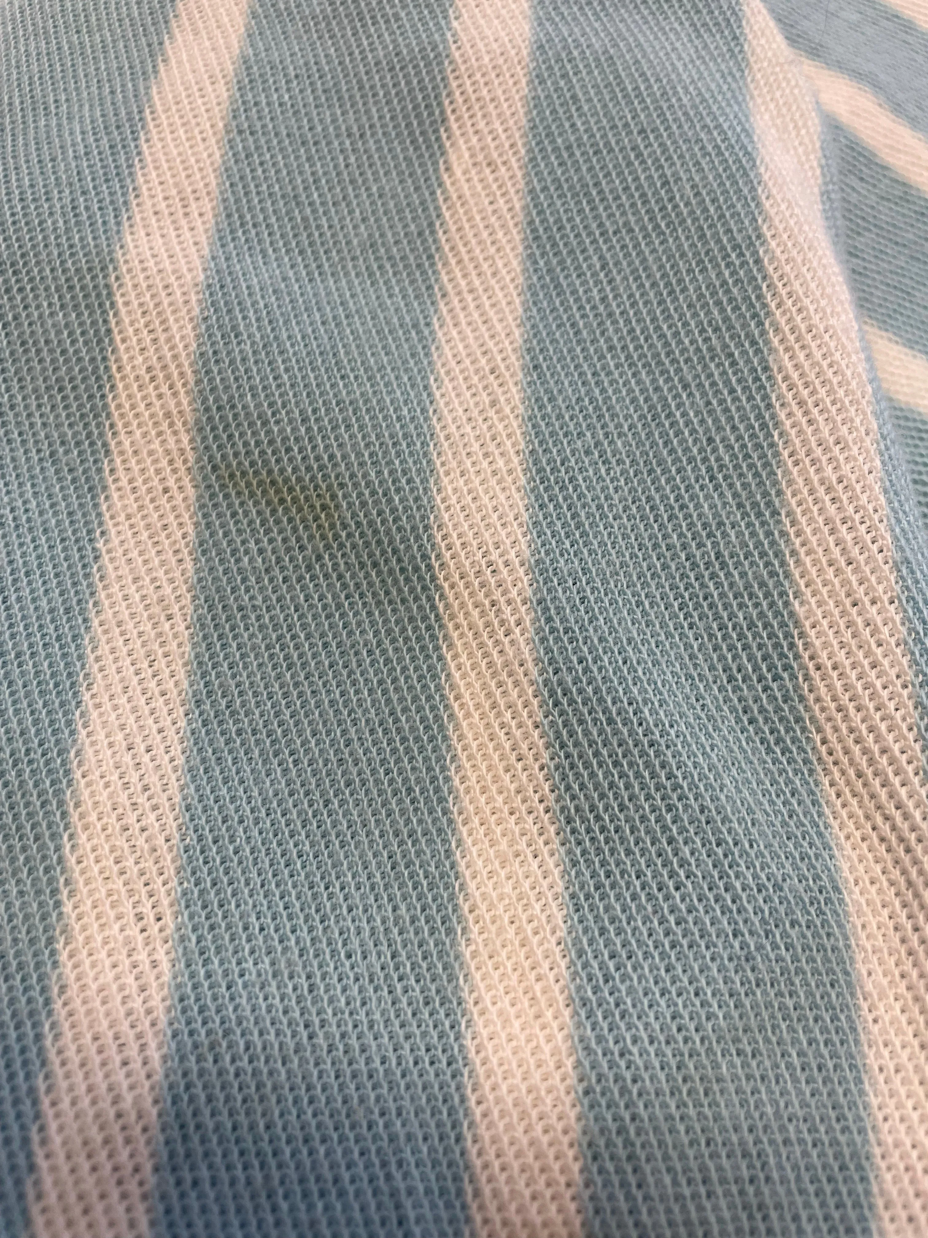 1950s Knit Cardigan Striped Cotton Top S