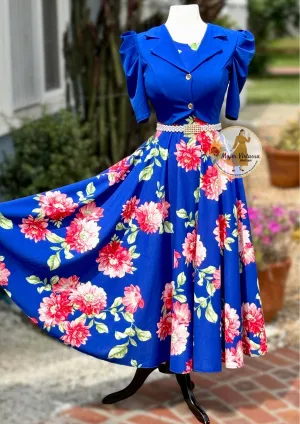Arlet Royal Blazer Floral Dress