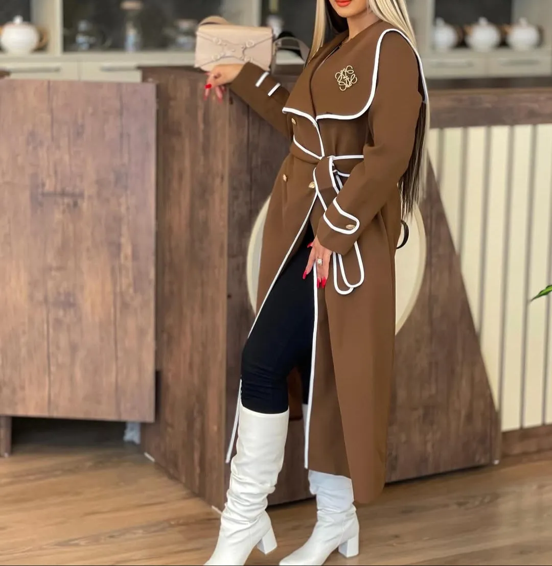 Astana Long Knit Blazer with Belt
