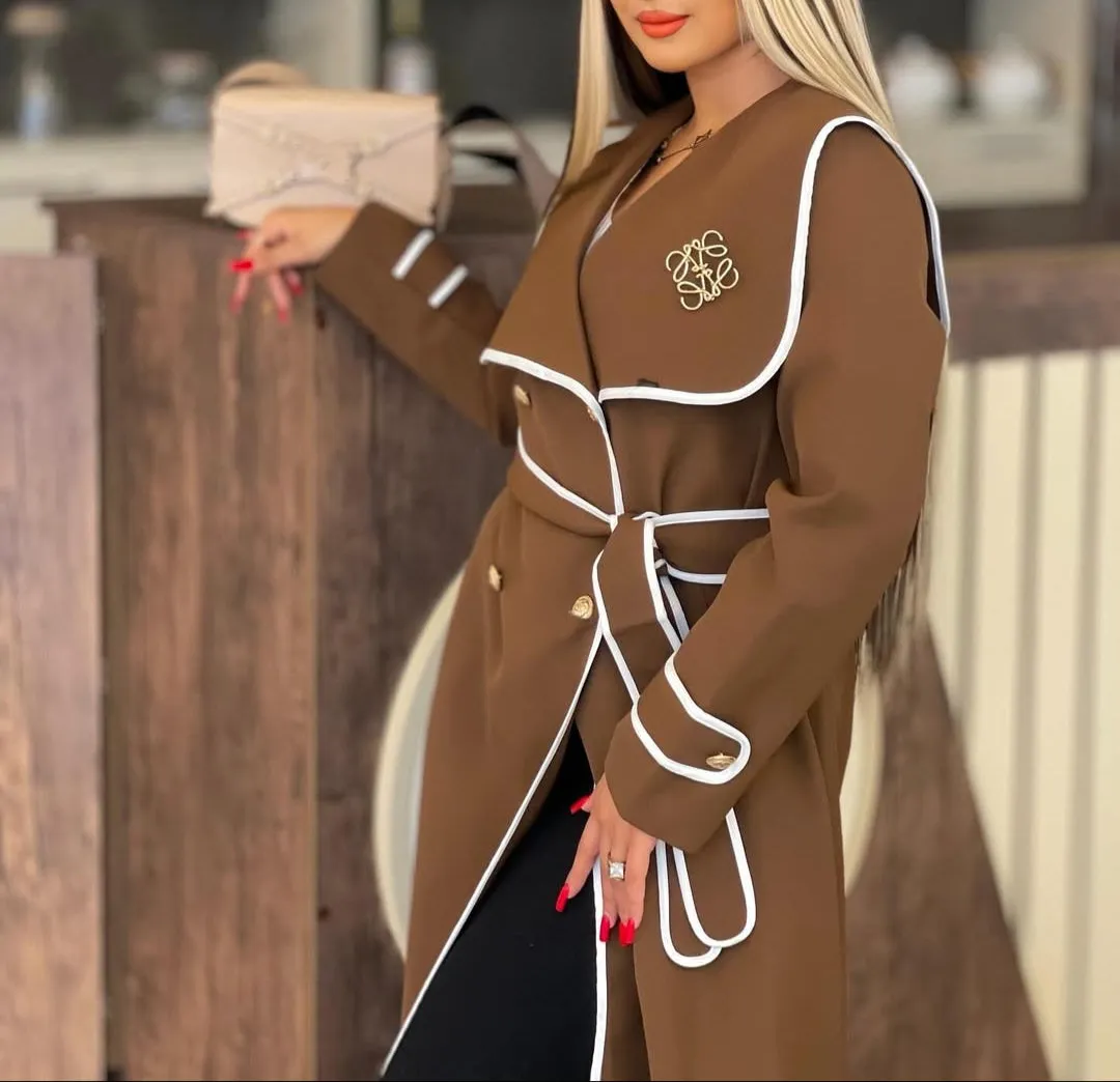 Astana Long Knit Blazer with Belt