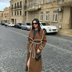 Astana Long Knit Blazer with Belt