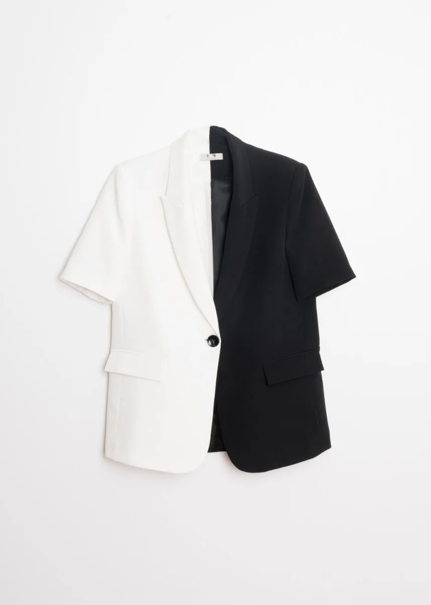 Blazer bicolore
