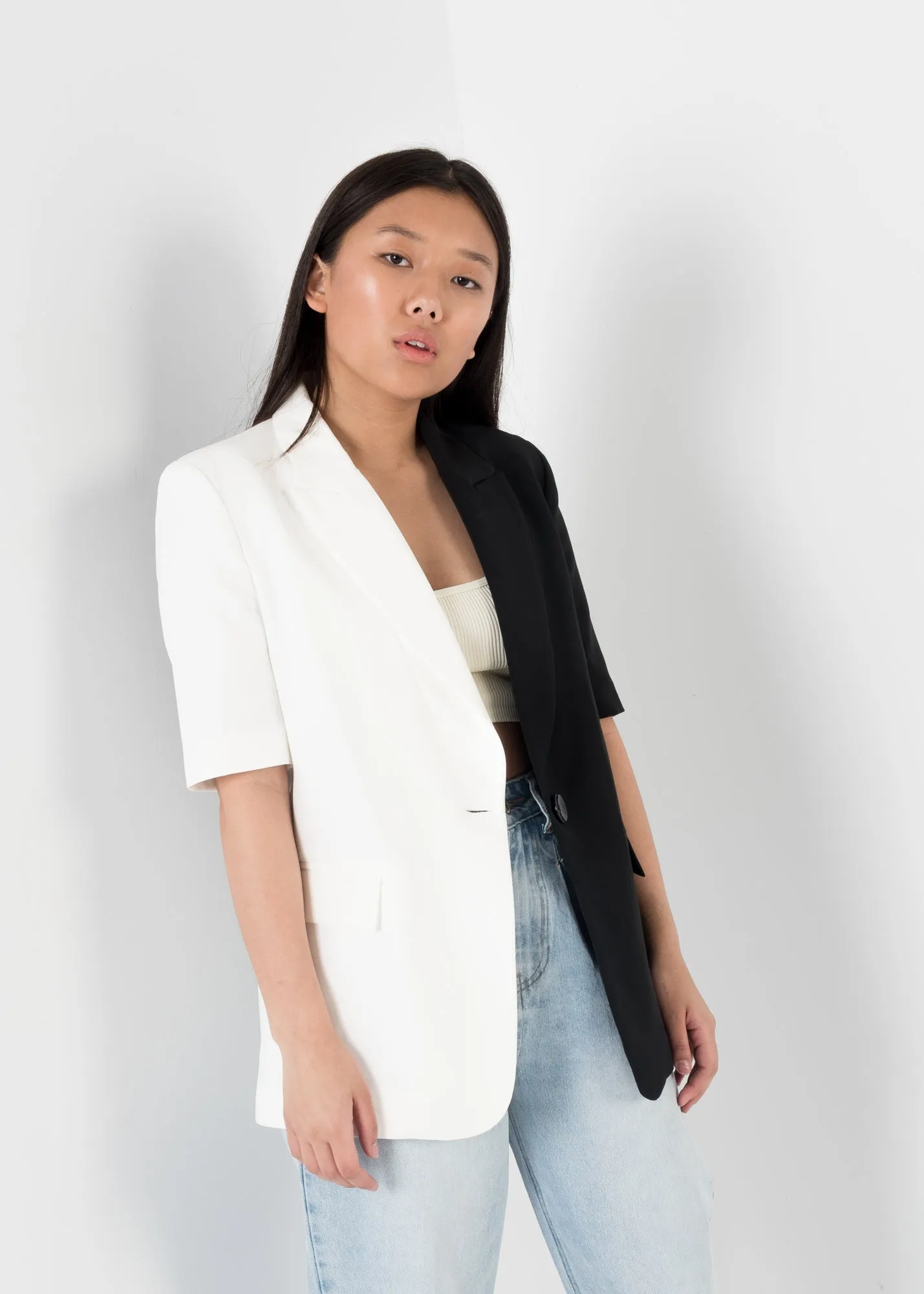 Blazer bicolore
