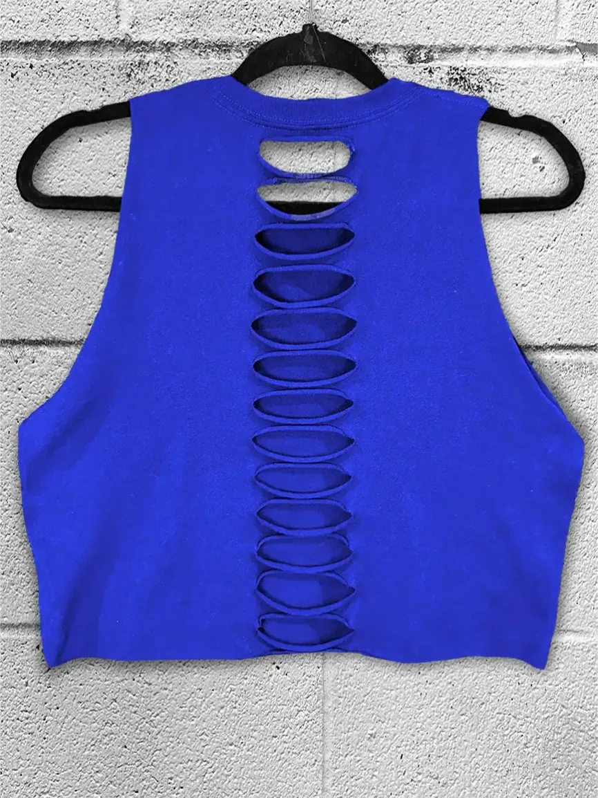 CLASSY CROP TANK TOP*ROYAL*