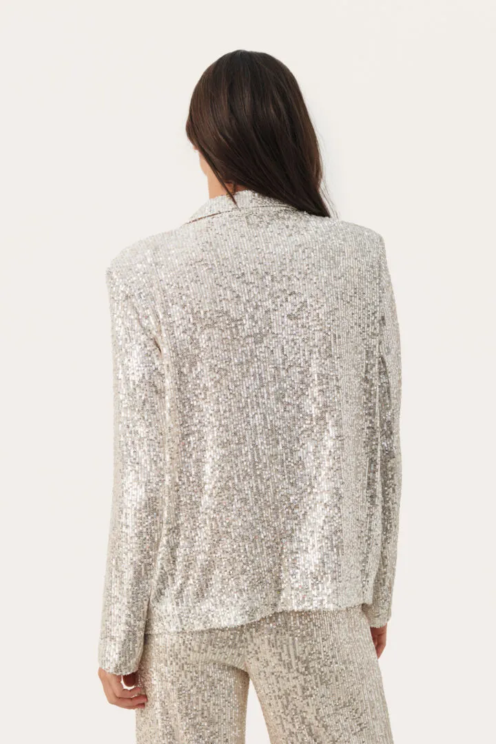 DARINA SEQUIN BLAZER (SILVER) - PART TWO