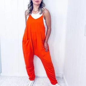 Double Take Sleeveless V Neckline Neck Pocketed Jumpsuit in 2 Colors