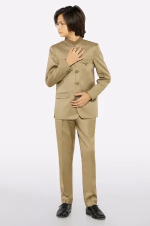 Elegant Beige Boy Prince Suit