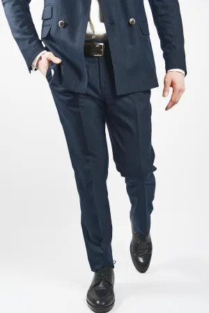 EURO PINSTRIPE BRUSHED DT DRESS PANT