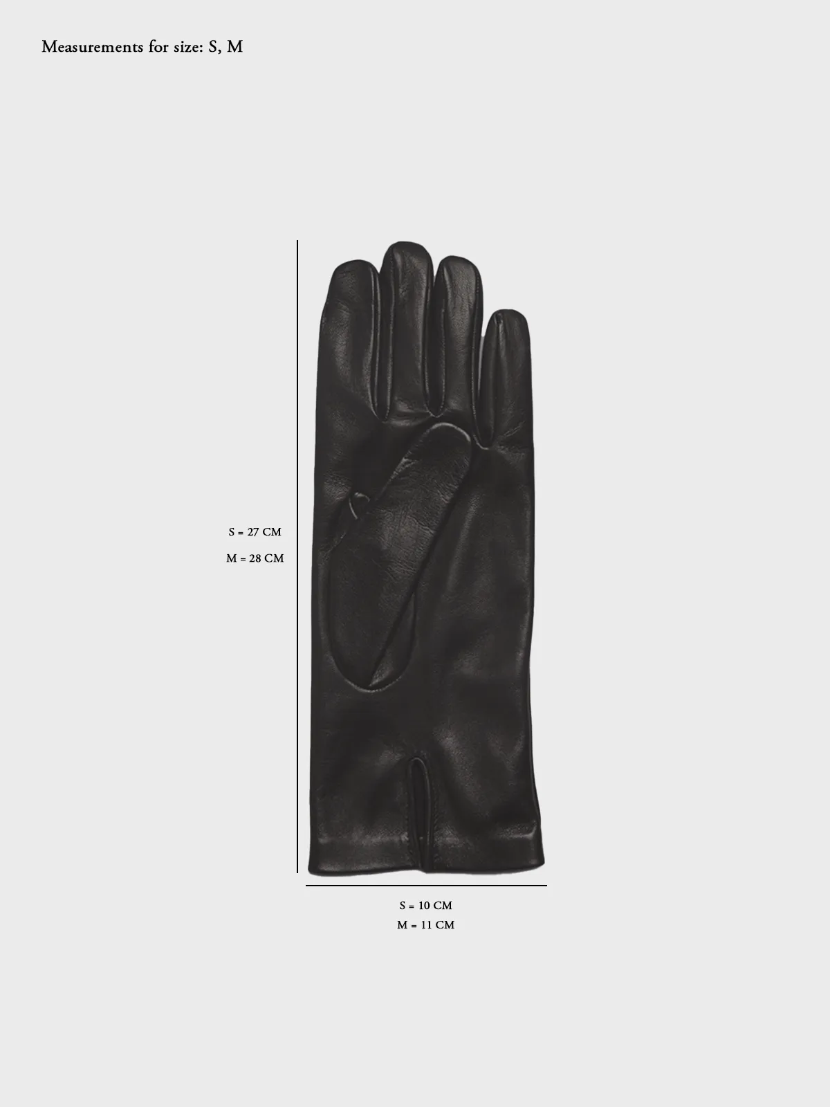Four Stitches Gloves in Black