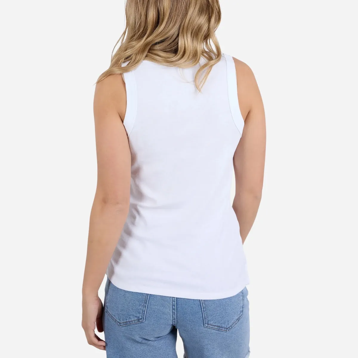 Foxwood Esme Rib Tank (White)