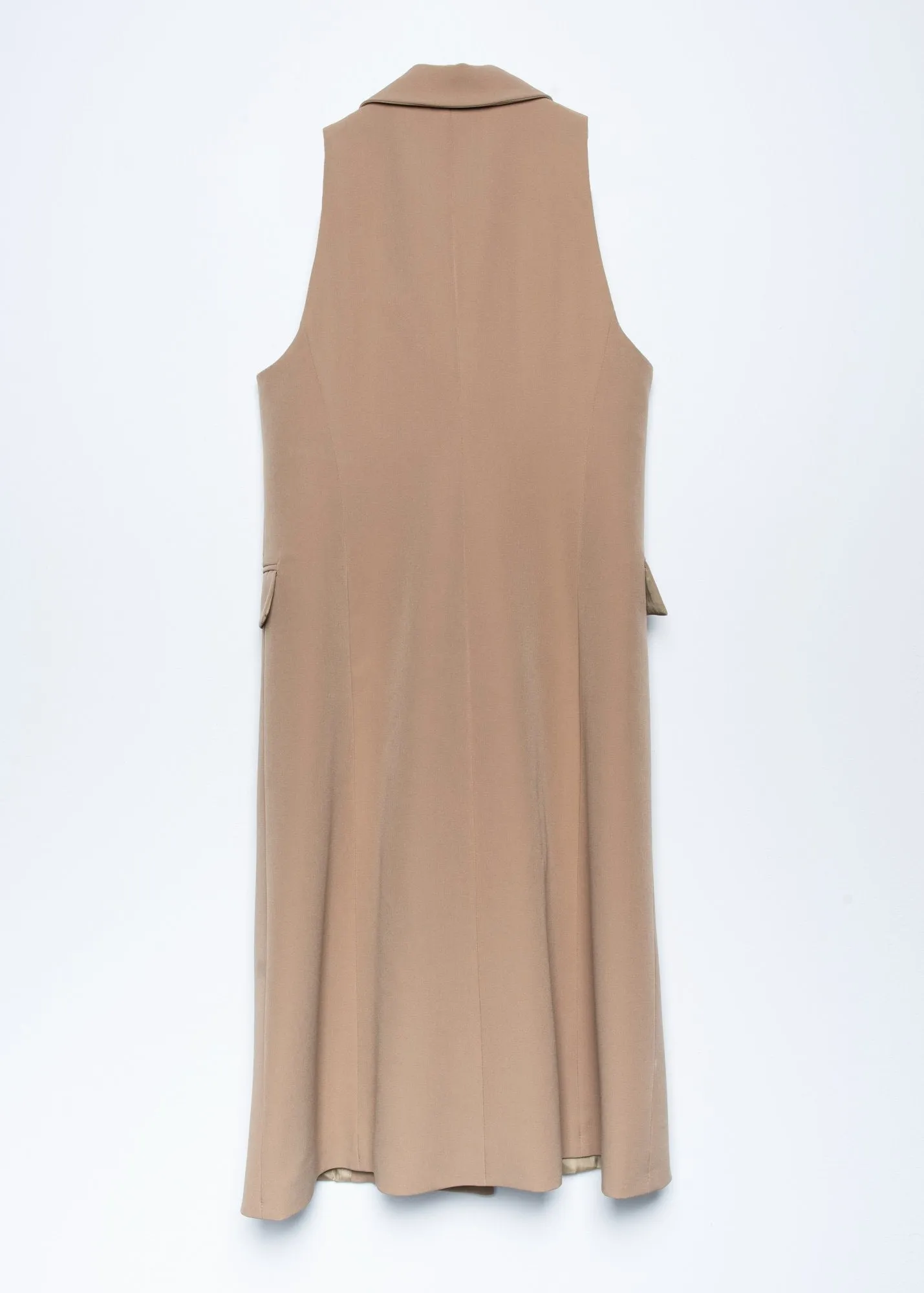 Gilet lungo doppiopetto