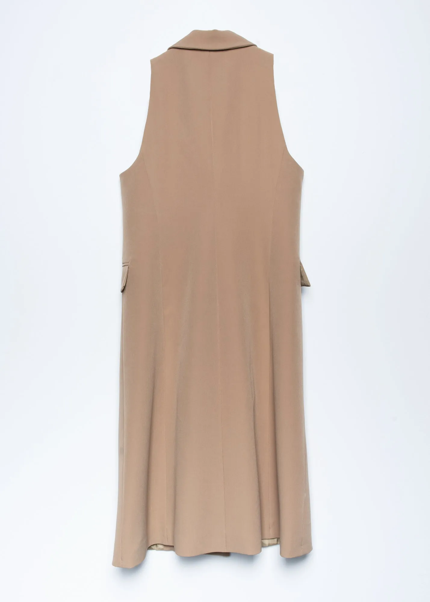 Gilet lungo doppiopetto