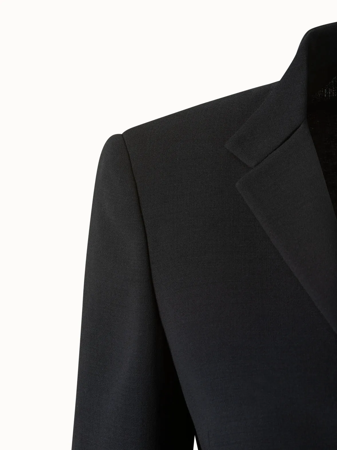 Kurzer Blazer aus Double-Face-Wolle