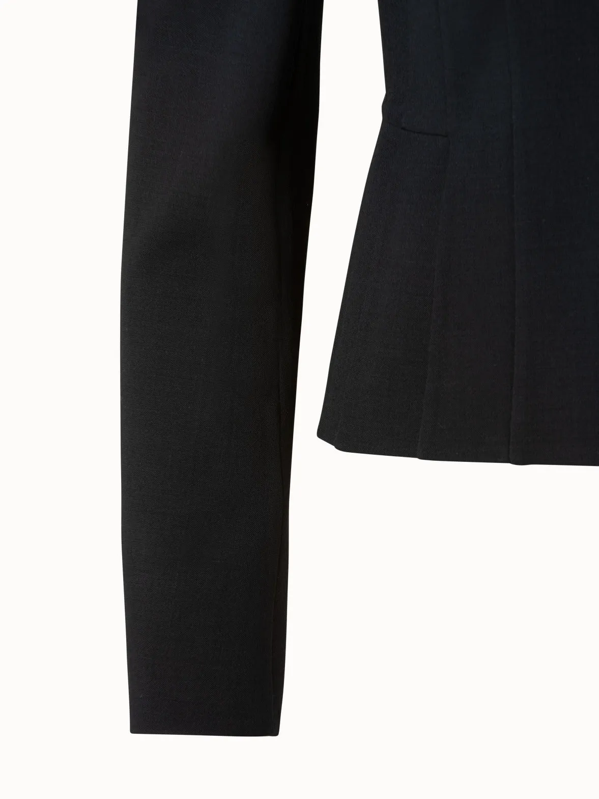 Kurzer Blazer aus Double-Face-Wolle