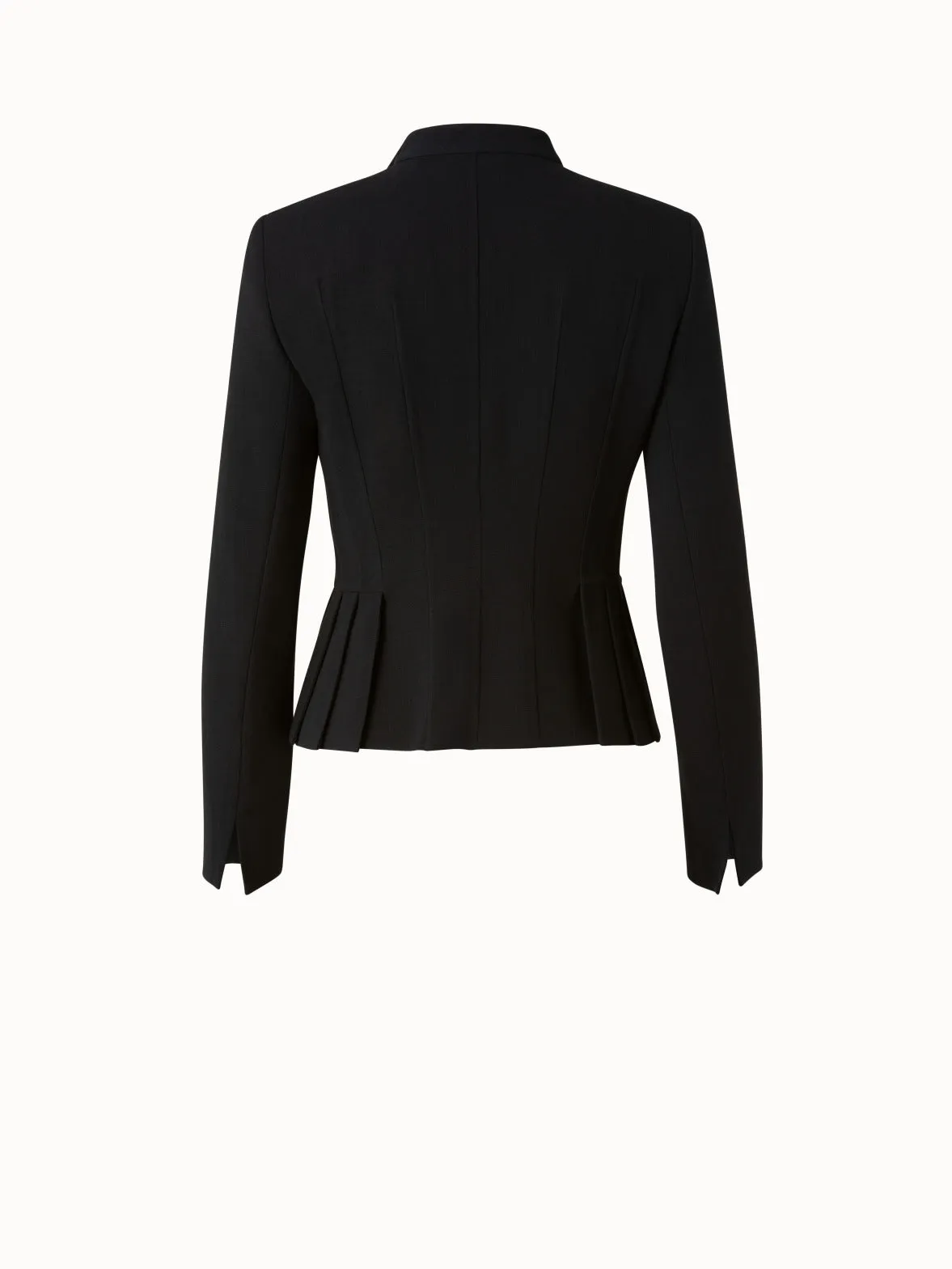 Kurzer Blazer aus Double-Face-Wolle