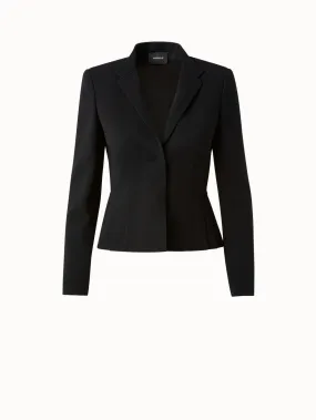 Kurzer Blazer aus Double-Face-Wolle