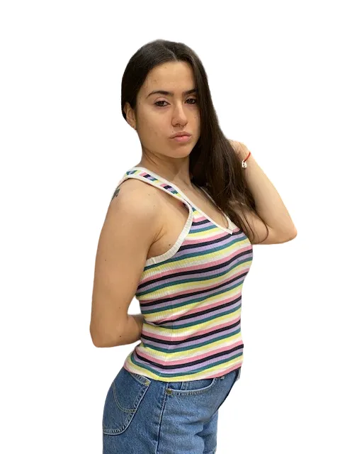 Lee Girls' tank top 70S Rib Top LQ23URA26 orchid