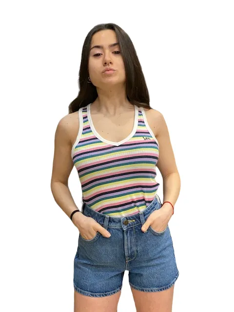 Lee Girls' tank top 70S Rib Top LQ23URA26 orchid