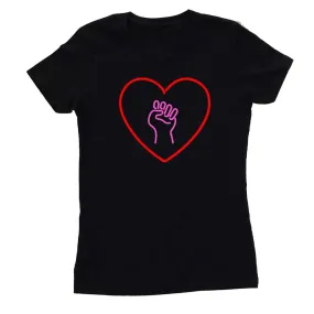 Love As Activism Femme Fit T-Shirt supporting Indivisible