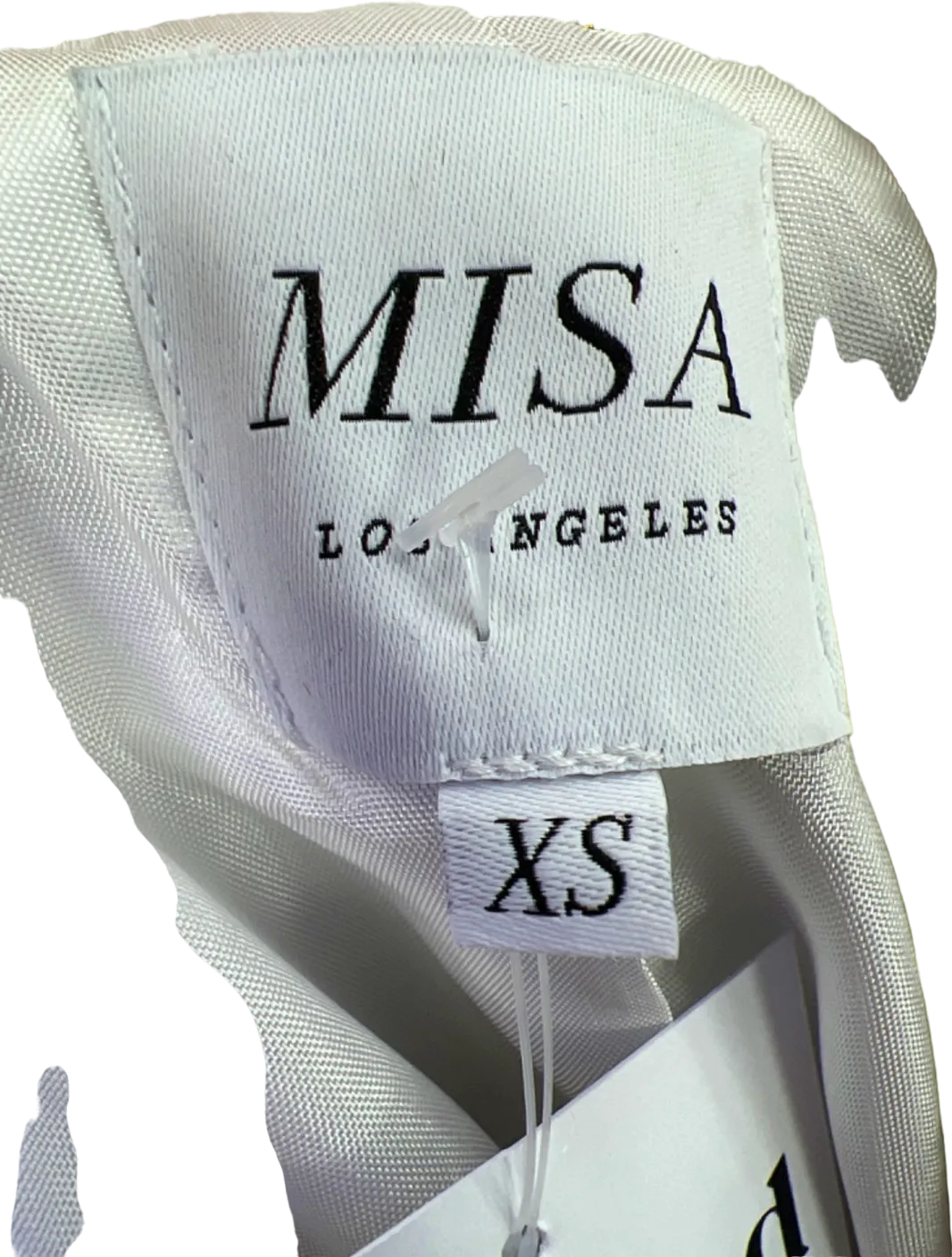 MISA Los Angeles White Tweed Double-Breasted Blazer UK 8