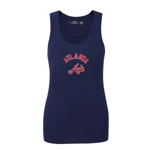 MLB ATLANTA BRAVES CLASSIC WOMEN'S RELAXED FIT RACERBACK (MIDNIGHT NAVY)