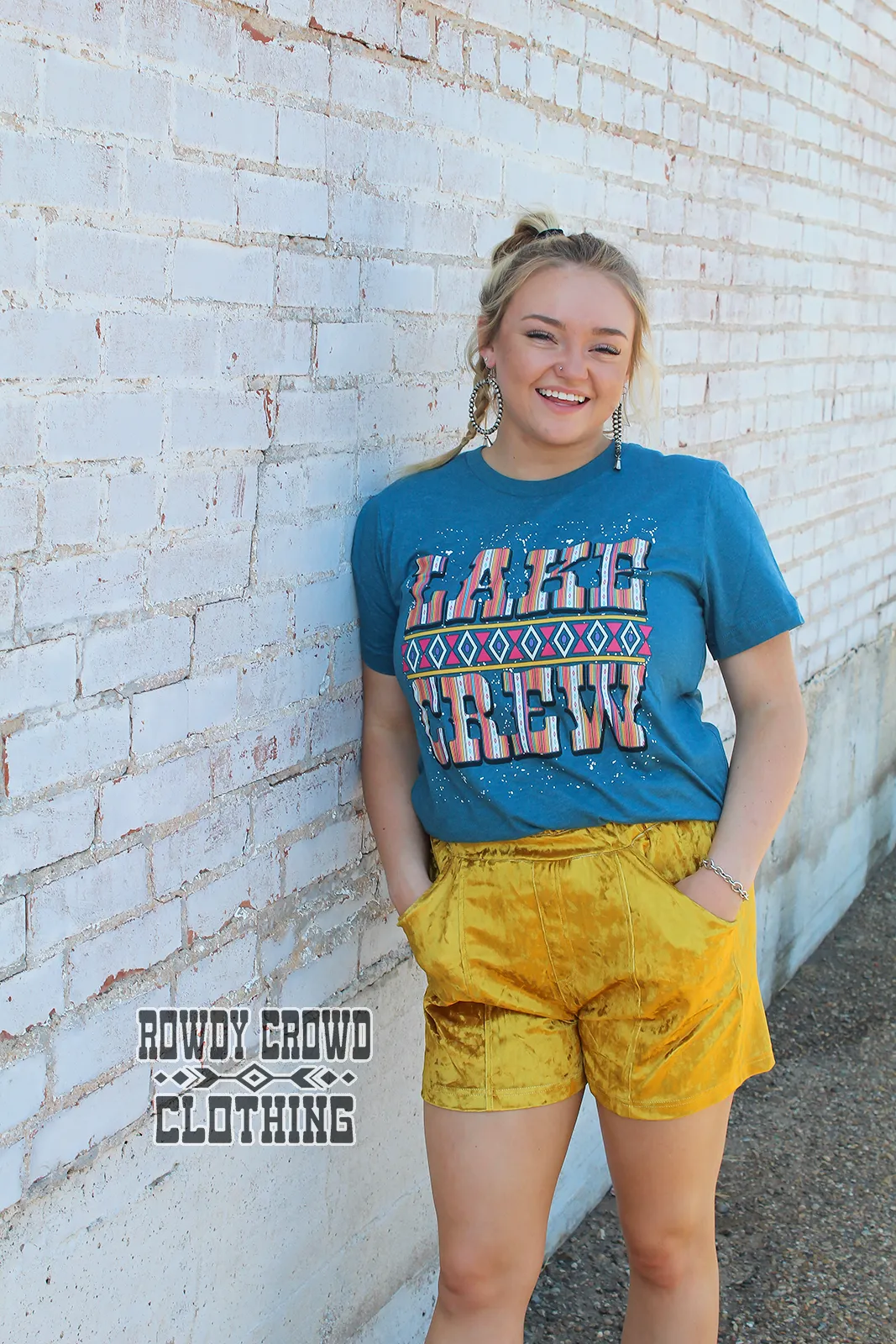 Mustard Vetiver Velvet Shorts