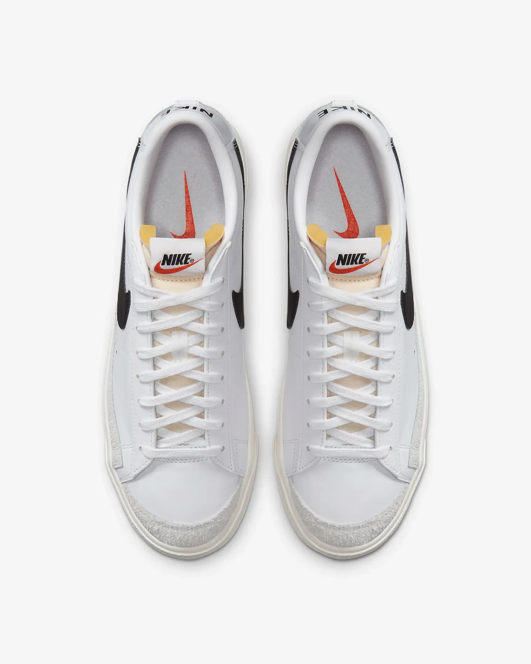 Vintage Nike Mens Blazer Low 77 Shoes - Classic White/Sail/Black Sneakers
