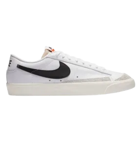 Vintage Nike Mens Blazer Low 77 Shoes - Classic White/Sail/Black Sneakers