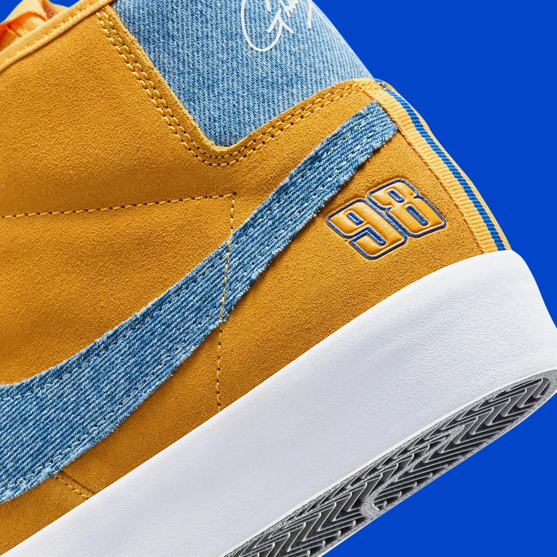 Nike SB Zoom Blazer Mid Pro GT Grant Taylor University Gold Denim