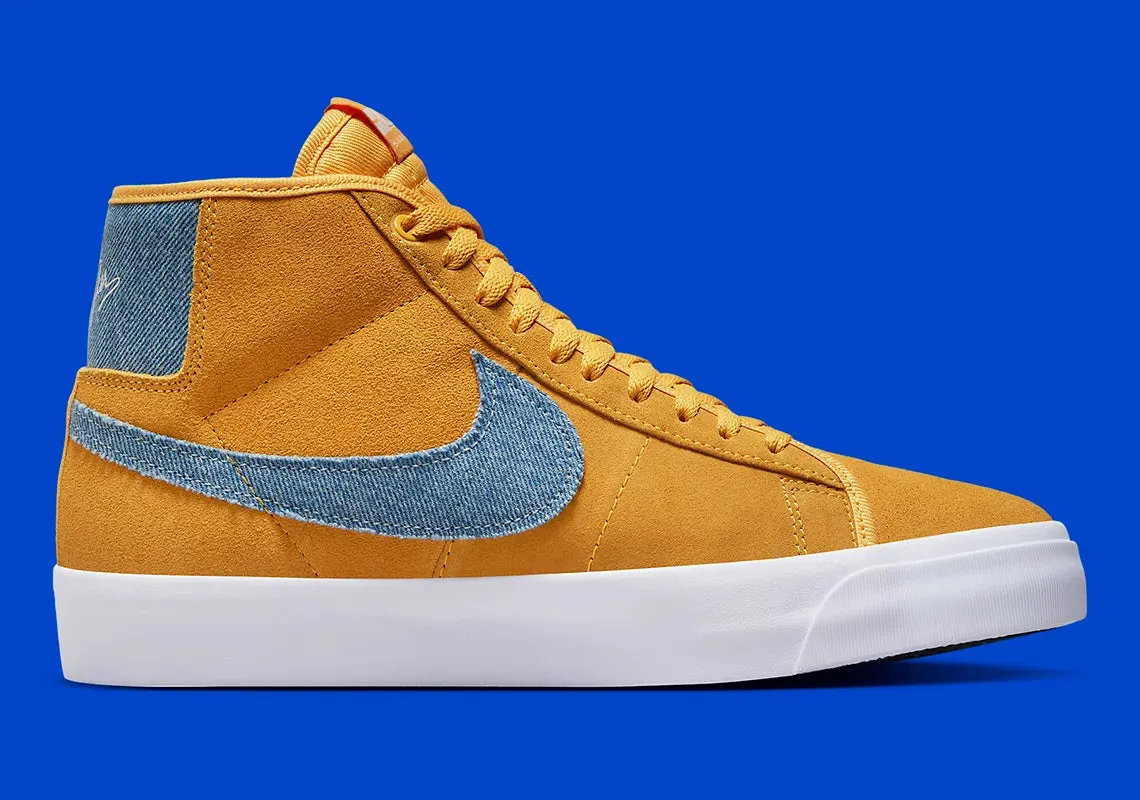 Nike SB Zoom Blazer Mid Pro GT Grant Taylor University Gold Denim