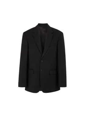 Oversize Single Breasted Jacket in Black