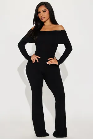 Perfectly Good At It Jumpsuit  - Black