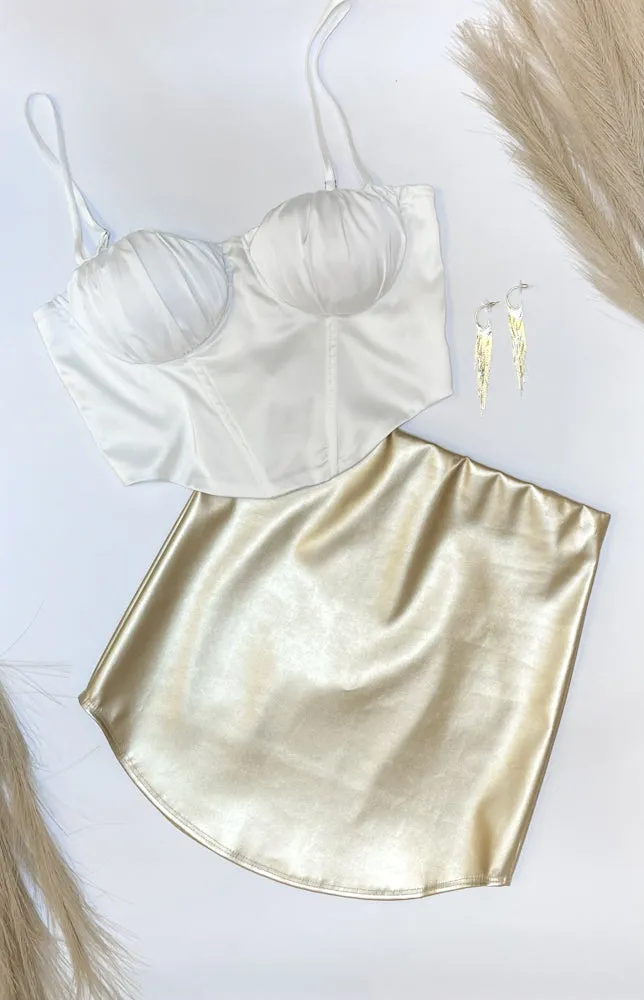 Pretty Little Thing Top in Bright White