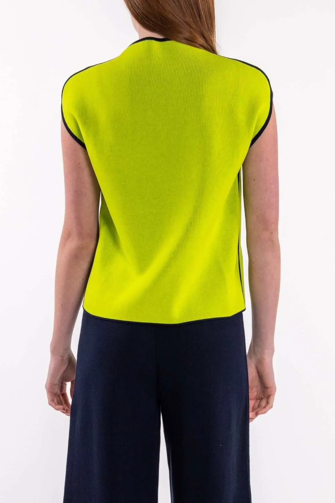 REVERSIBLE MOCK NECK TOP