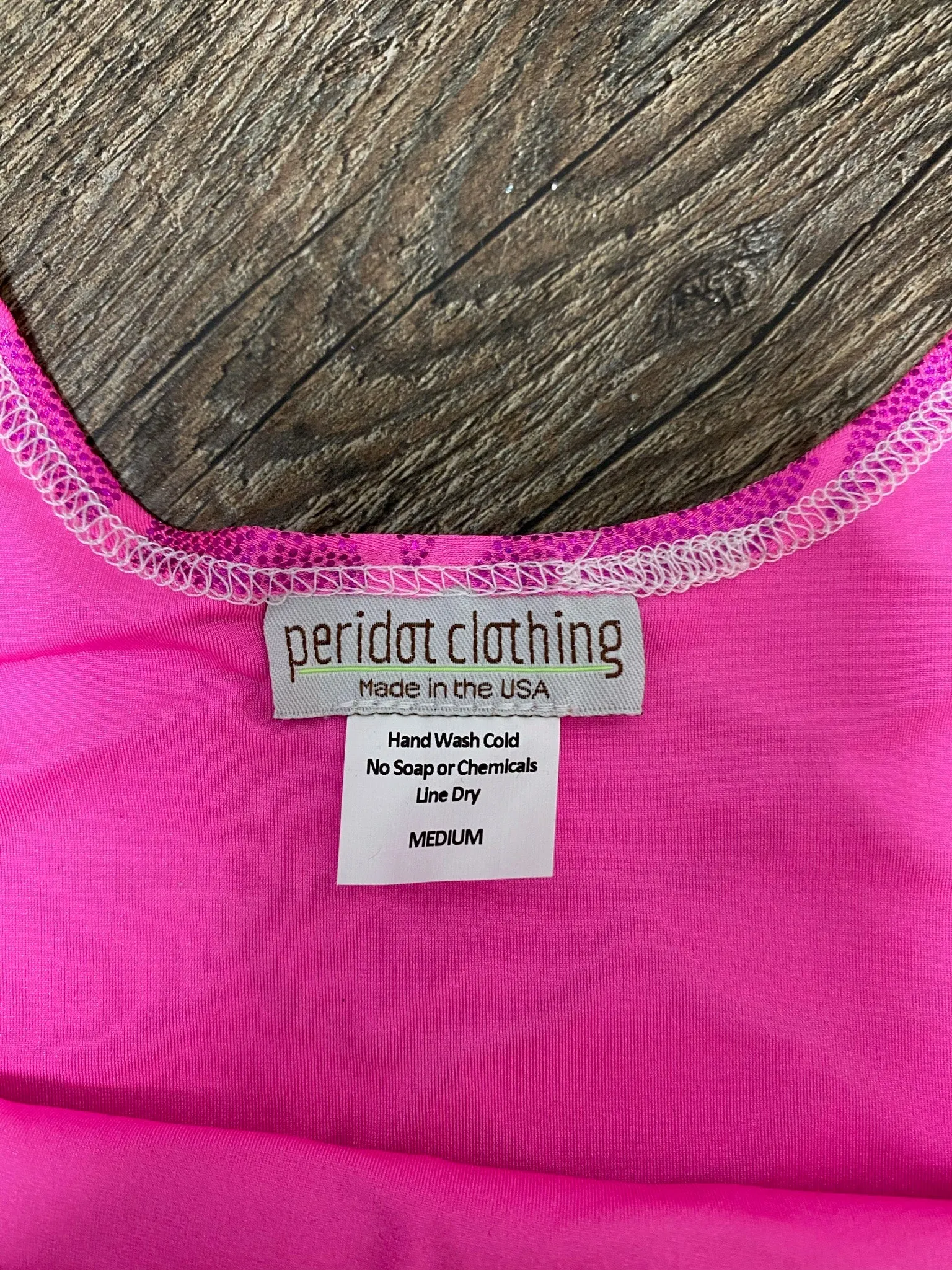 SALE - MEDIUM Hot Pink Mermaid Crop Tank Top