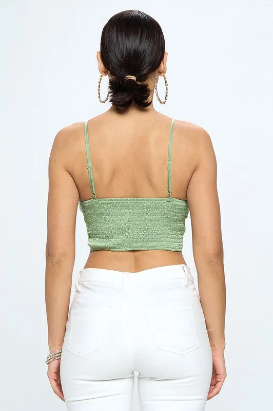 Satin Dreams Crop Tank Top