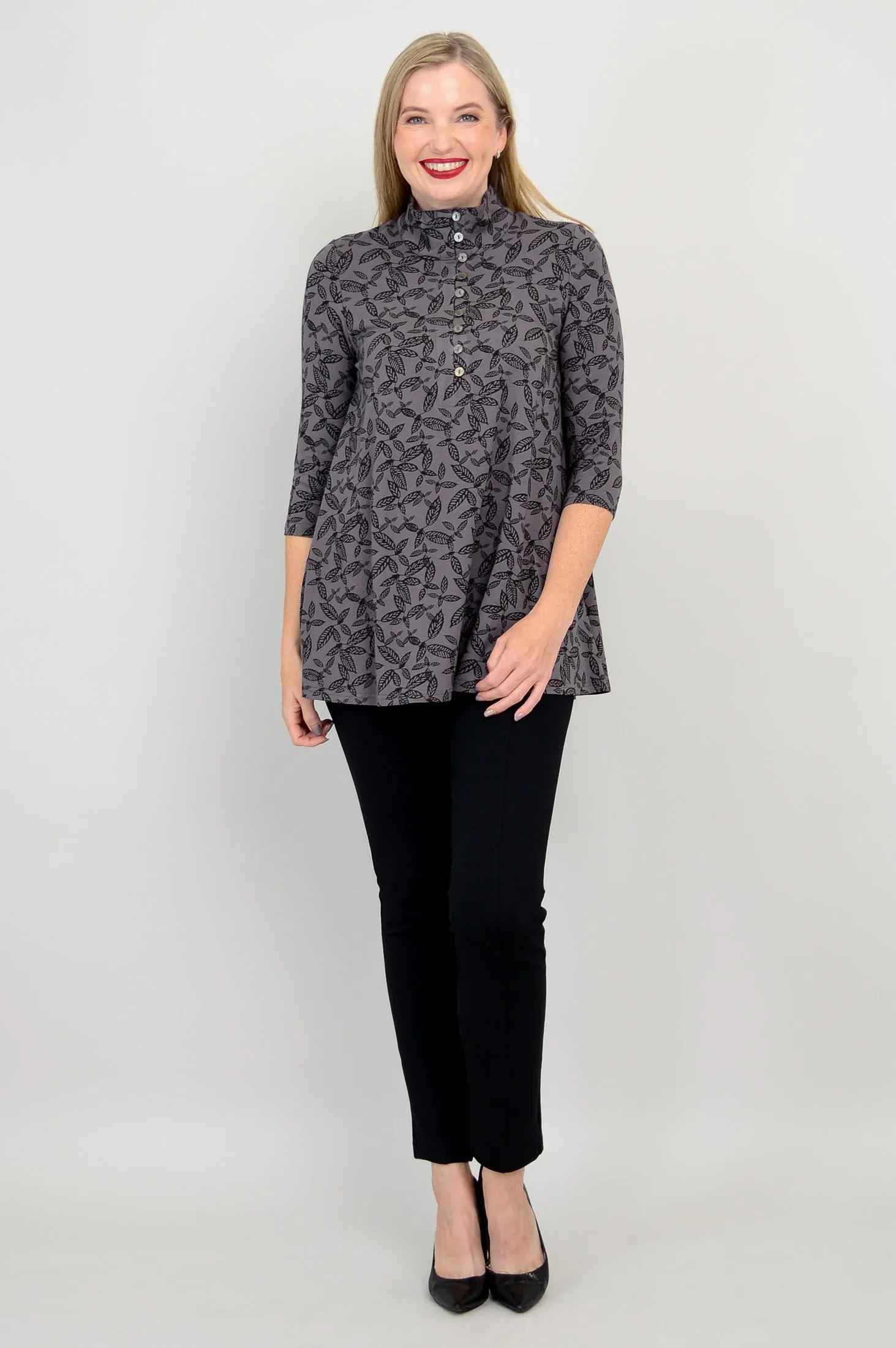 Sharon Top, Tahsis Leaf, Bamboo - Final Sale