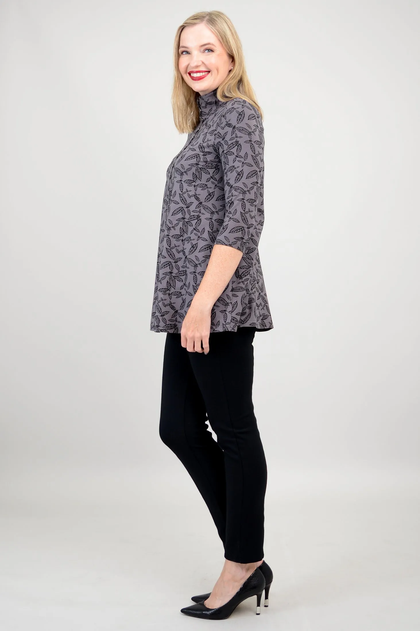 Sharon Top, Tahsis Leaf, Bamboo - Final Sale