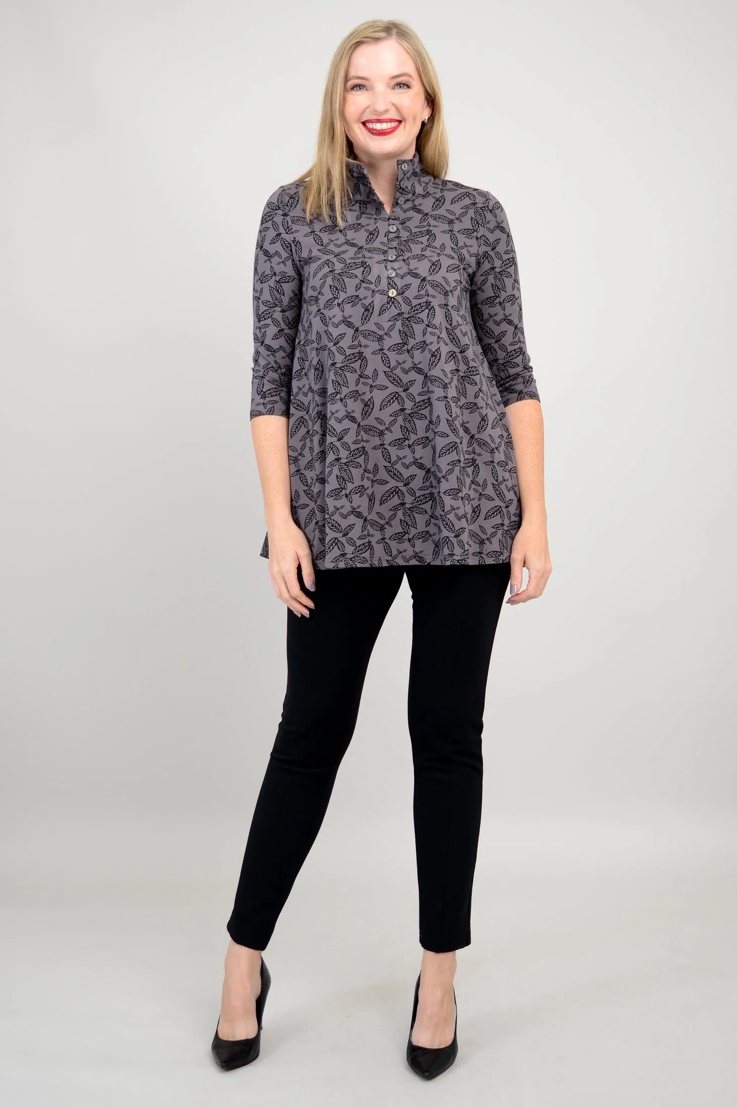 Sharon Top, Tahsis Leaf, Bamboo - Final Sale