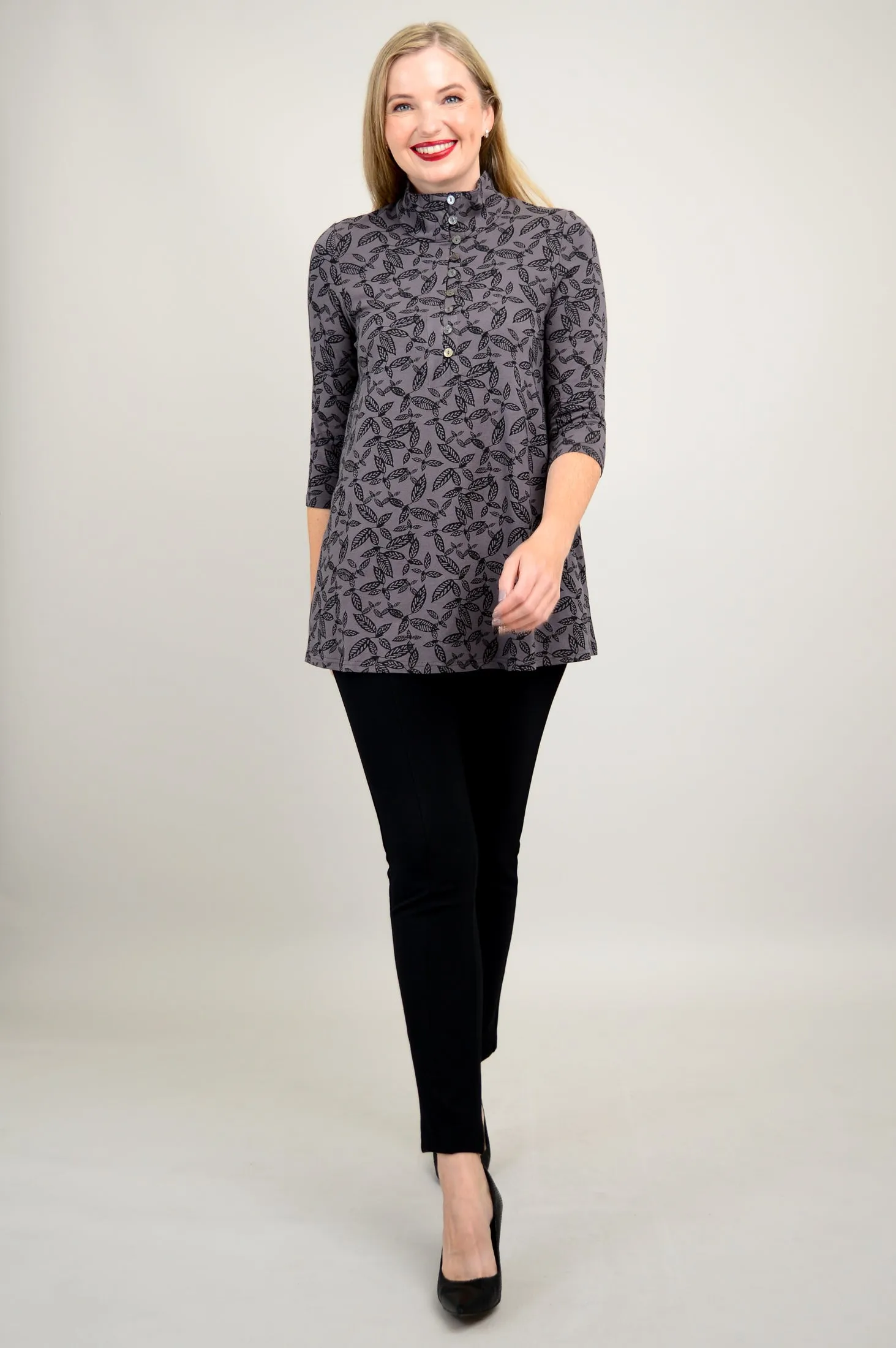 Sharon Top, Tahsis Leaf, Bamboo - Final Sale