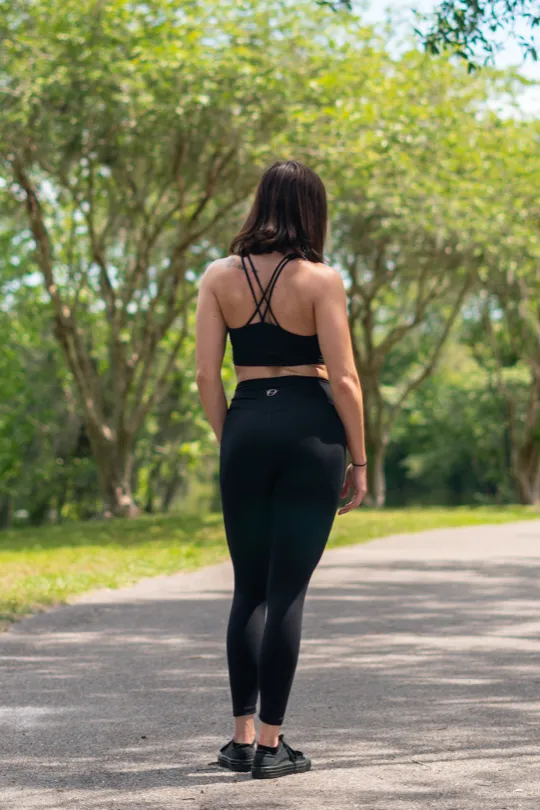 Sienna Onyx Black Sports Bra
