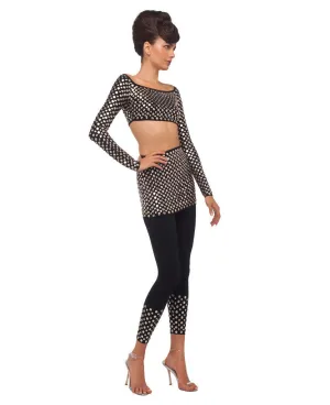 STUD OFF SHOULDER MIDRIFF TOP