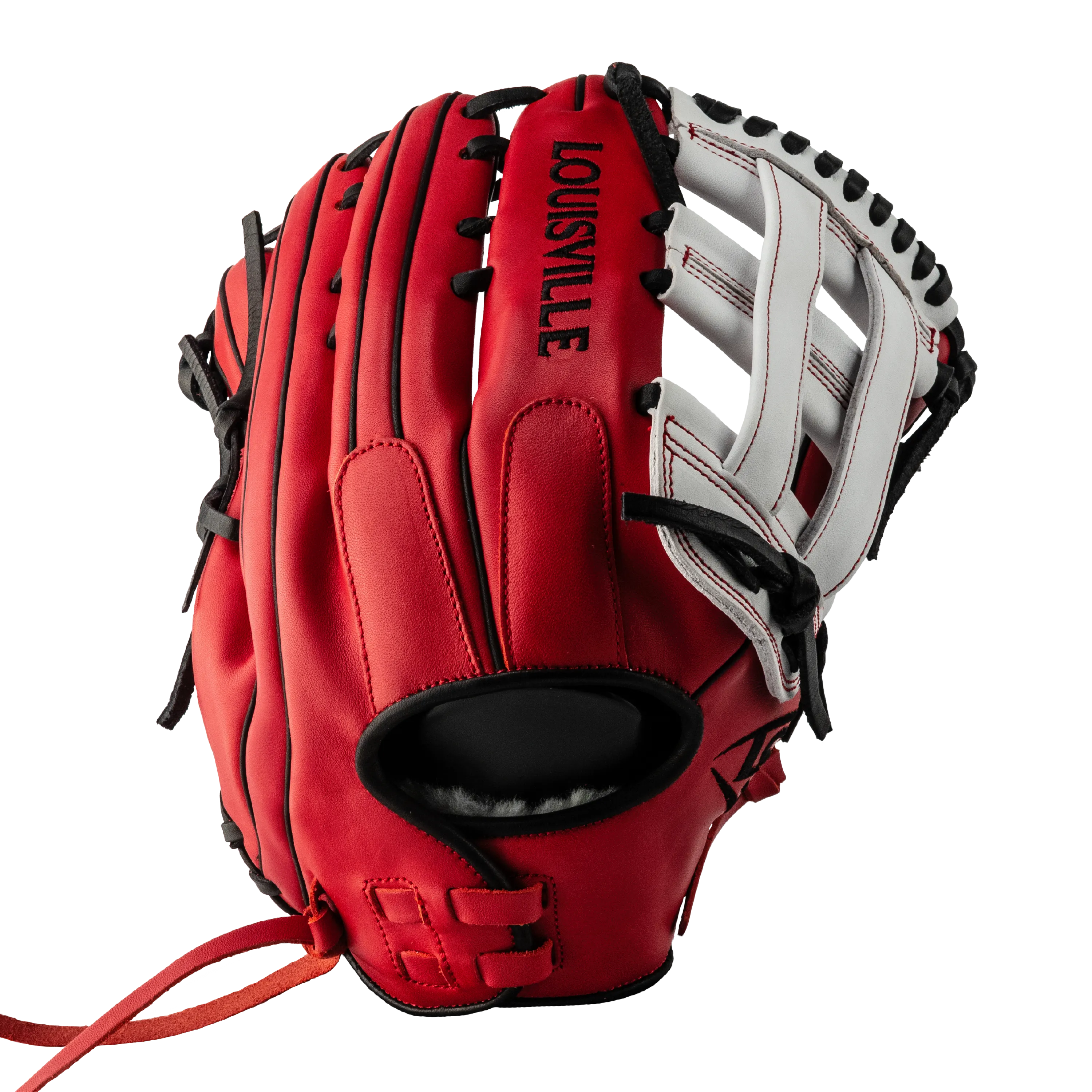 Super Z Slowpitch Fielding Glove 24 - White - Red