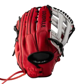 Super Z Slowpitch Fielding Glove 24 - White - Red