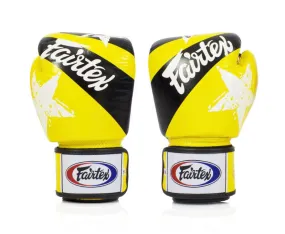泰拳拳套 Thai Boxing Gloves : Fairtex BGV1 National Print Yellow
